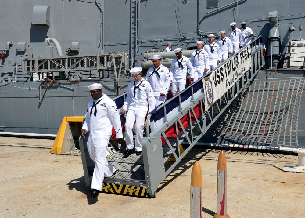 USS Taylor decommissioning ceremony