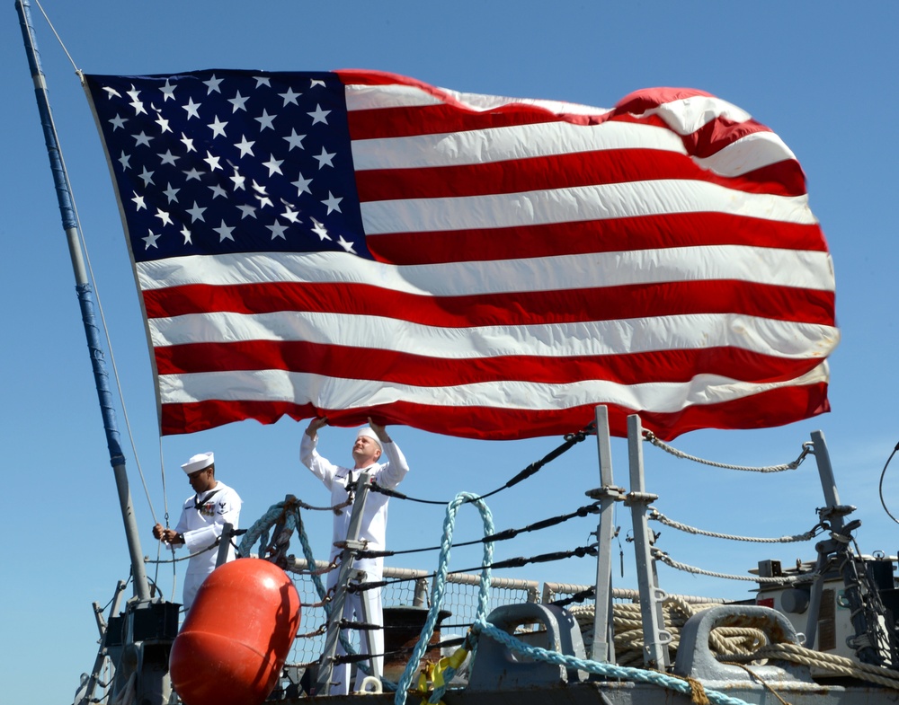 USS Taylor decommissioning ceremony