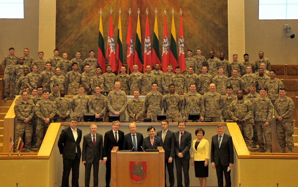 Voices from the past: Team Eagle visits Lithuanian Parliament