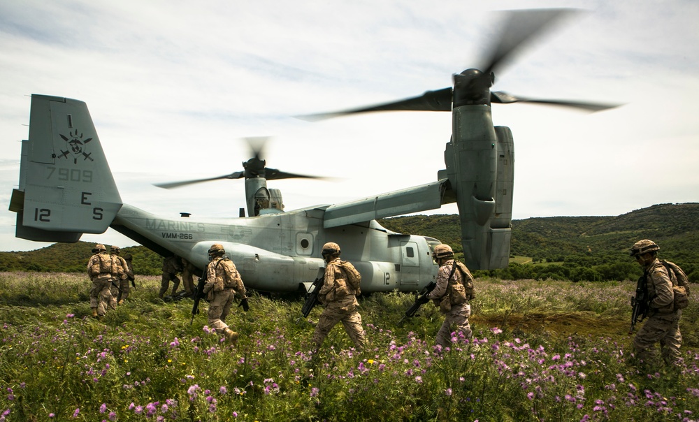 Platoon Assault: U.S. Marines team up with Spanish for live-fire training