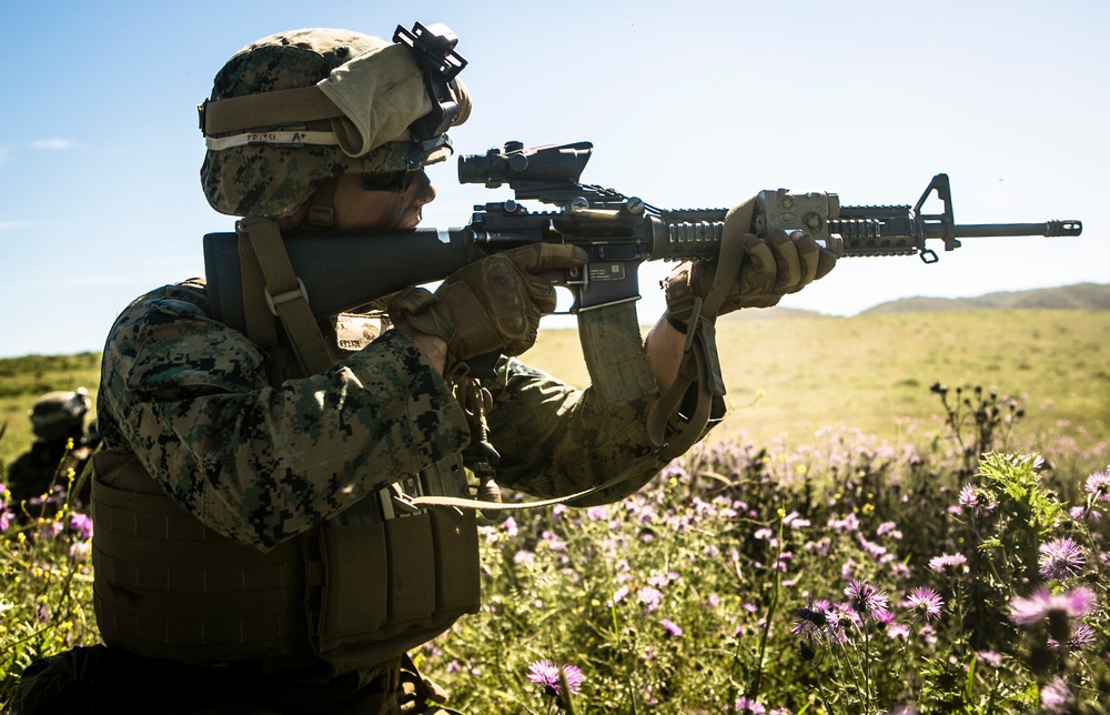 Platoon Assault: U.S. Marines team up with Spanish for live-fire training