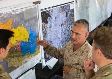 Royal service members visit JTF 505 command center