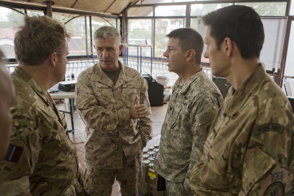 Royal service members visit JTF 505 command center