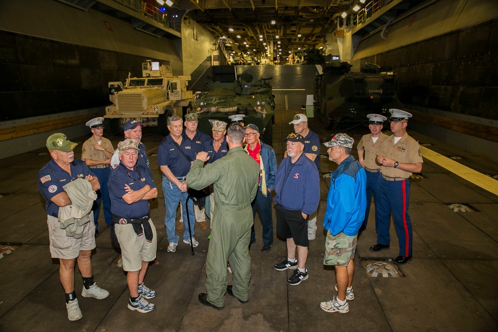 Disabled American Veterans tour USS Wasp