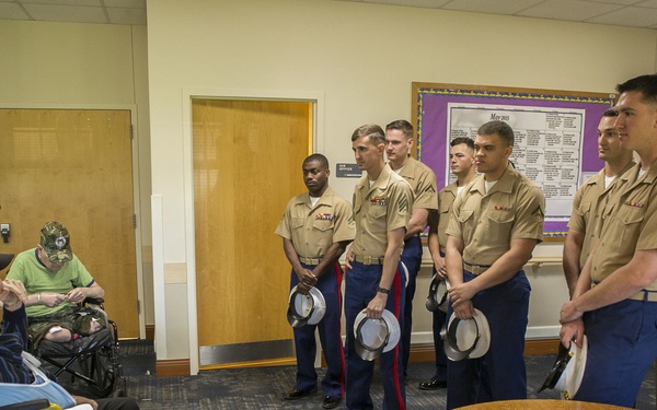 Marines visit Nininger Veterans’ Nursing Home