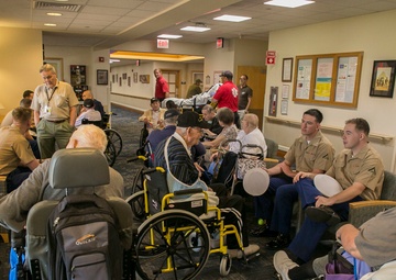 Marines visit Nininger Veterans’ Nursing Home