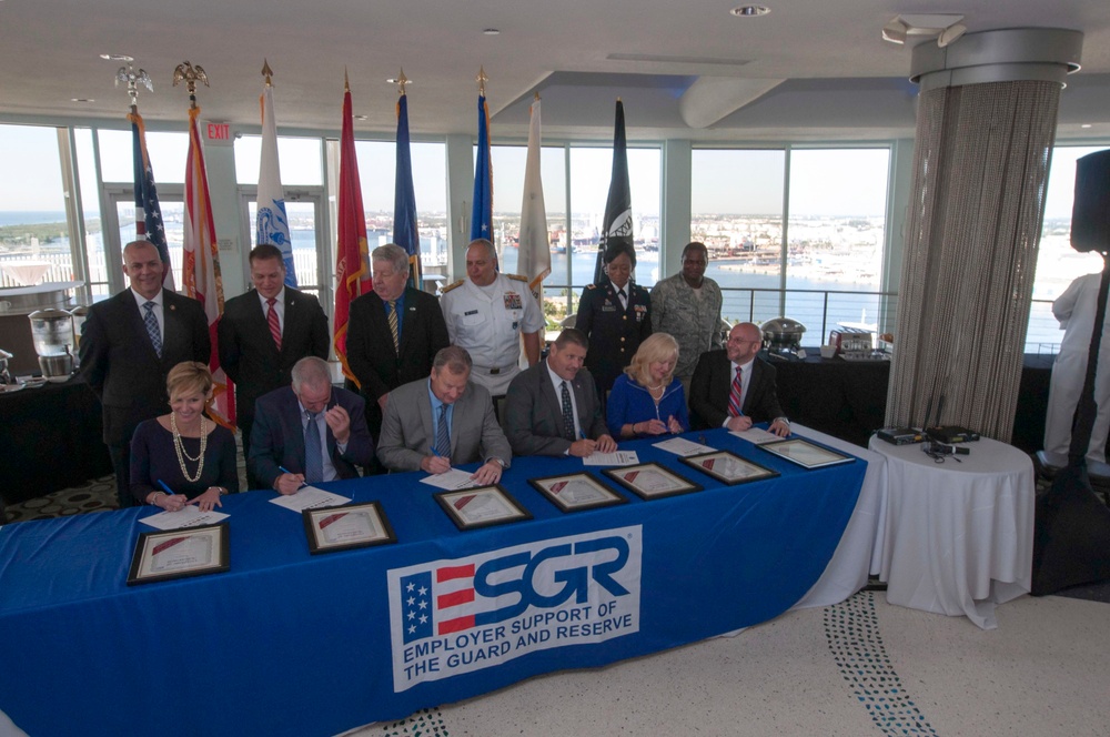 Fleet Week Port Everglades military employer recognition breakfast