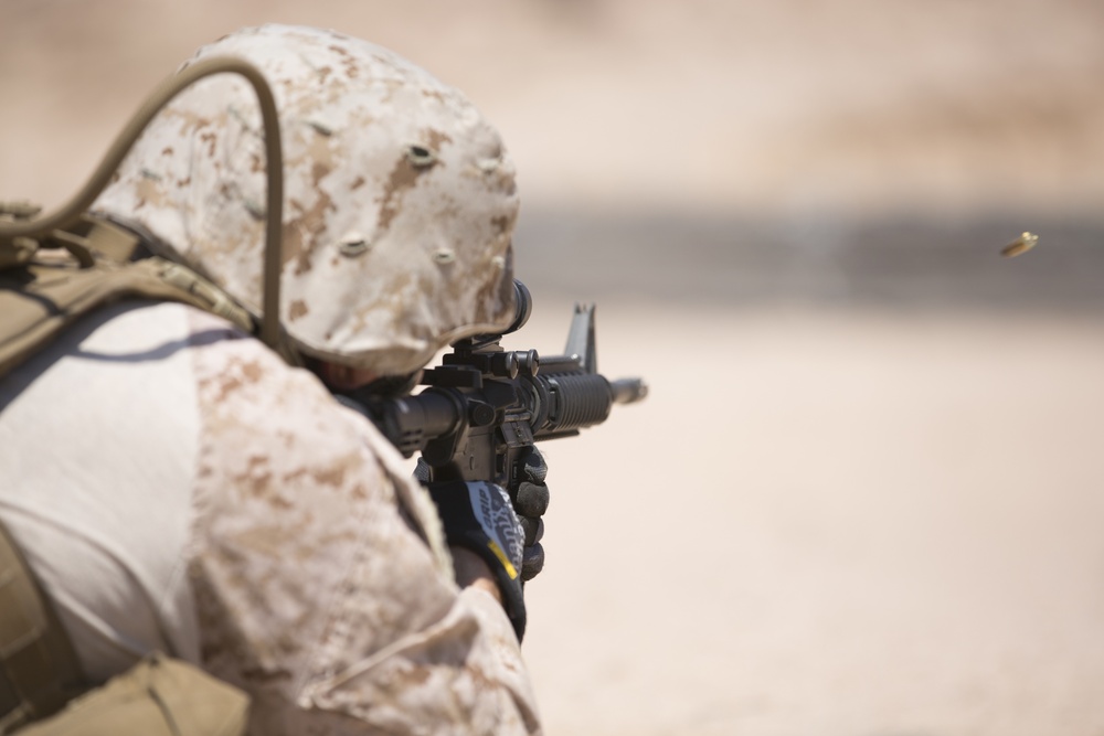 US Marines fine tune their marksmanship skills in Jordan