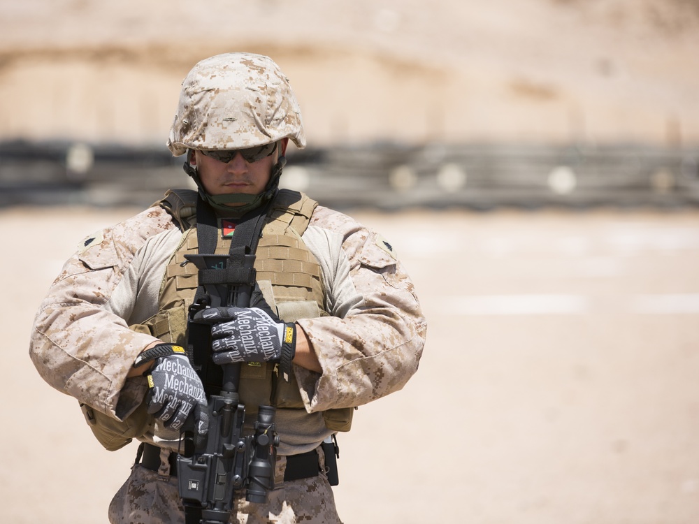 US Marines fine tune their marksmanship skills in Jordan