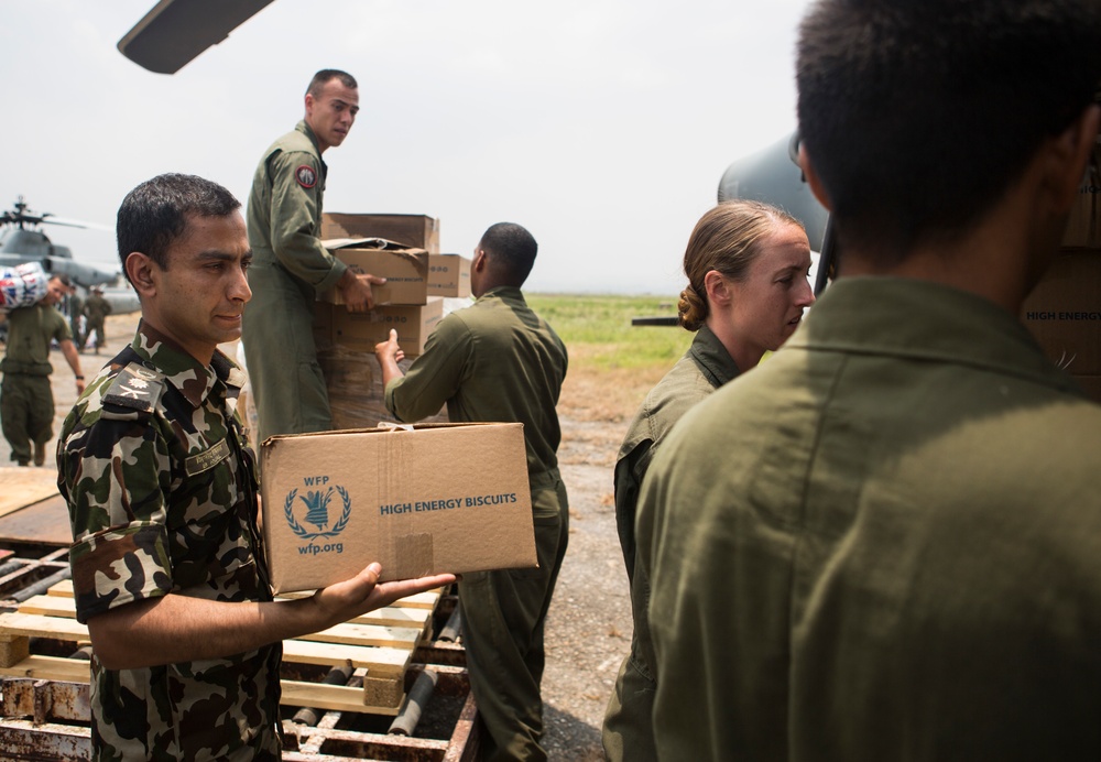 Nepalese and JTF 505 combine to deliver aid