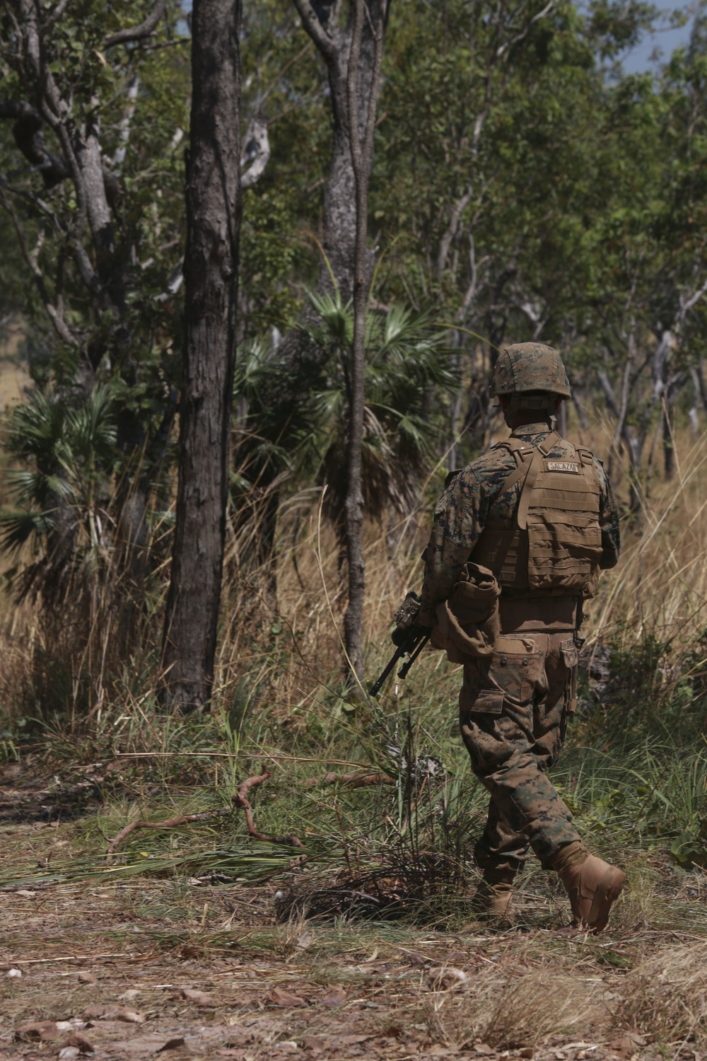 Marines training at Kangaroo Flats Training Area
