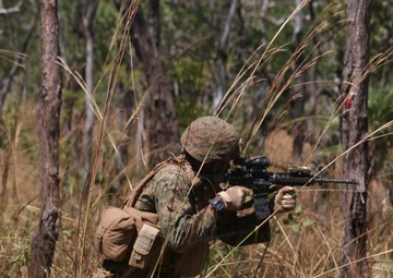 Marines training at Kangaroo Flats Training Area