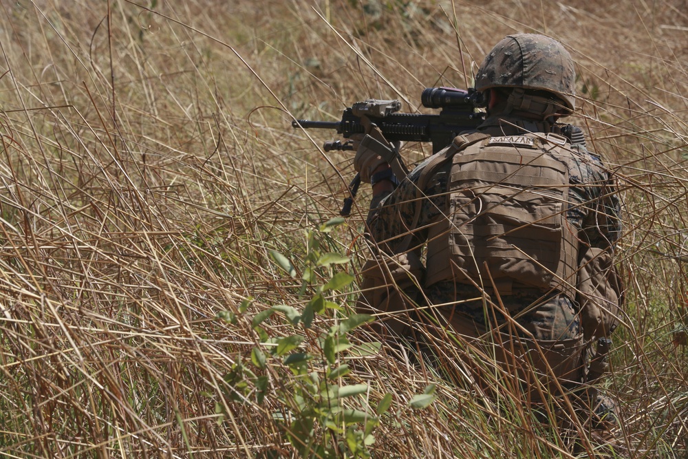 Marines training at Kangaroo Flats Training Area
