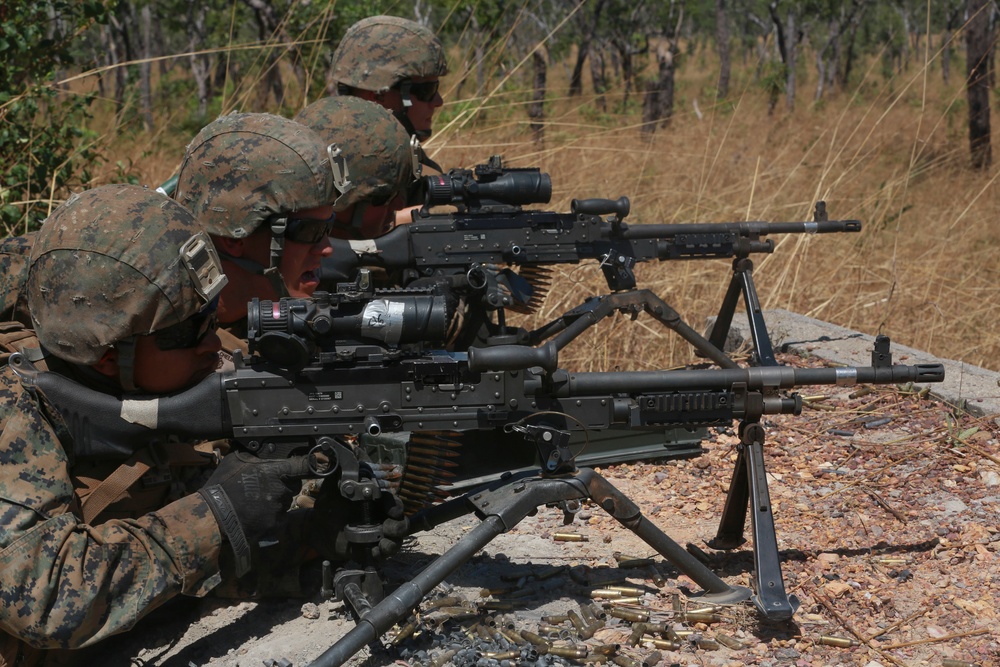 Marines training at Kangaroo Flats Training Area