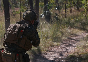 Marines training at Kangaroo Flats Training Area