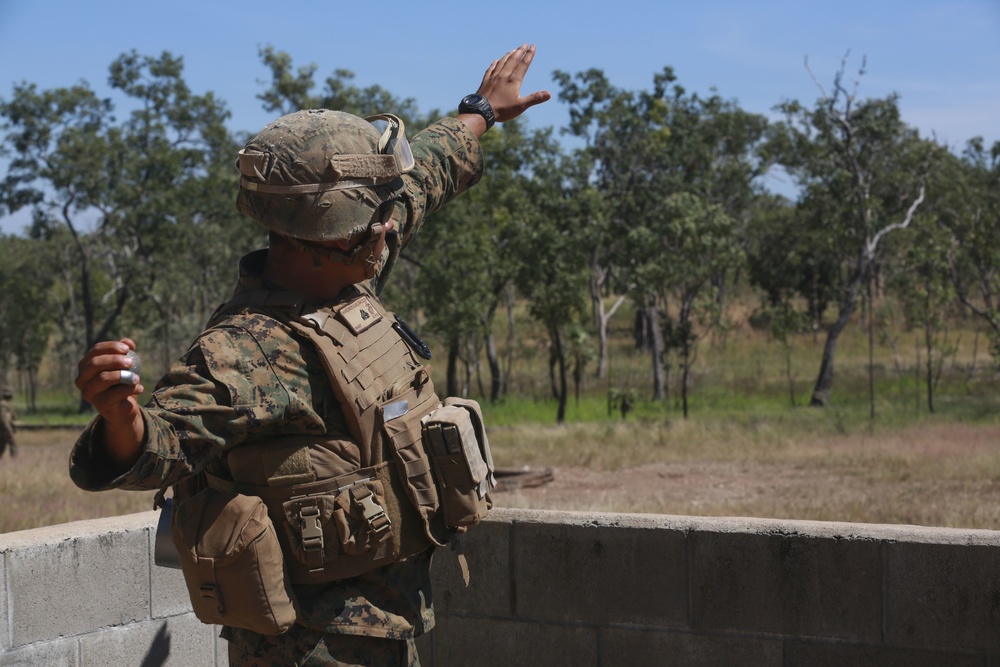 Marines training at Kangaroo Flats Training Area