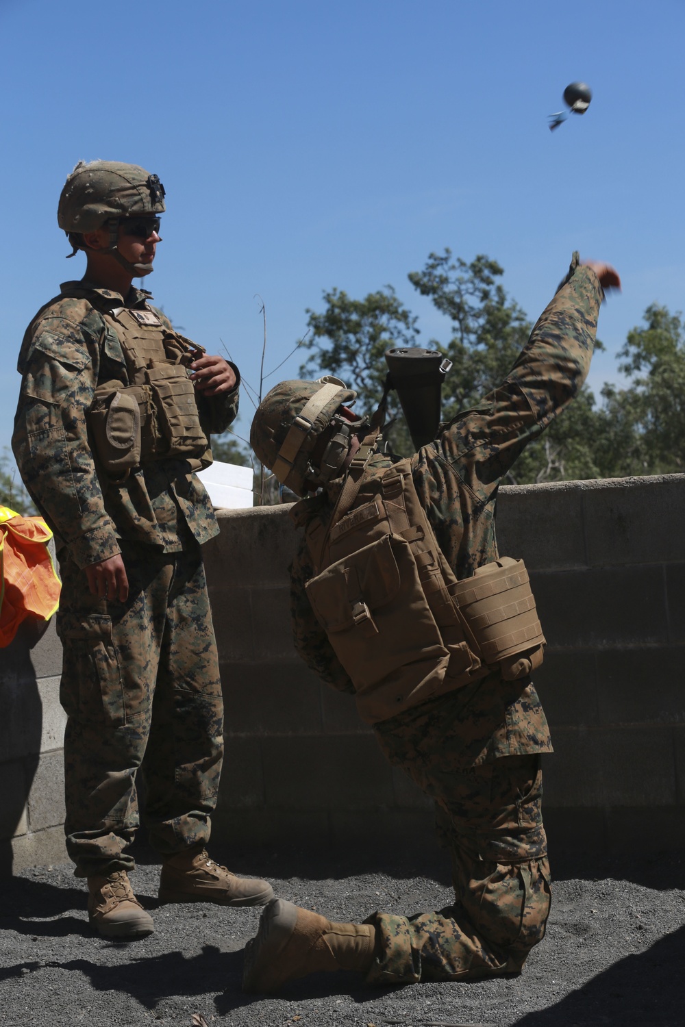 Marines training at Kangaroo Flats Training Area