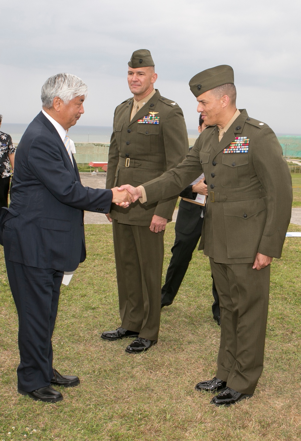 Japan Minister of Defense Nakatani makes first visit to Okinawa