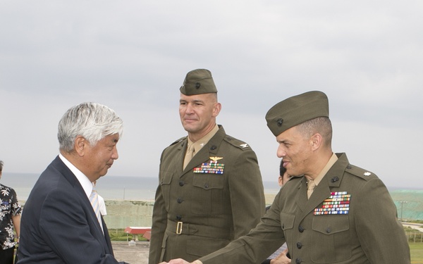 Japan Minister of Defense Nakatani makes first visit to Okinawa