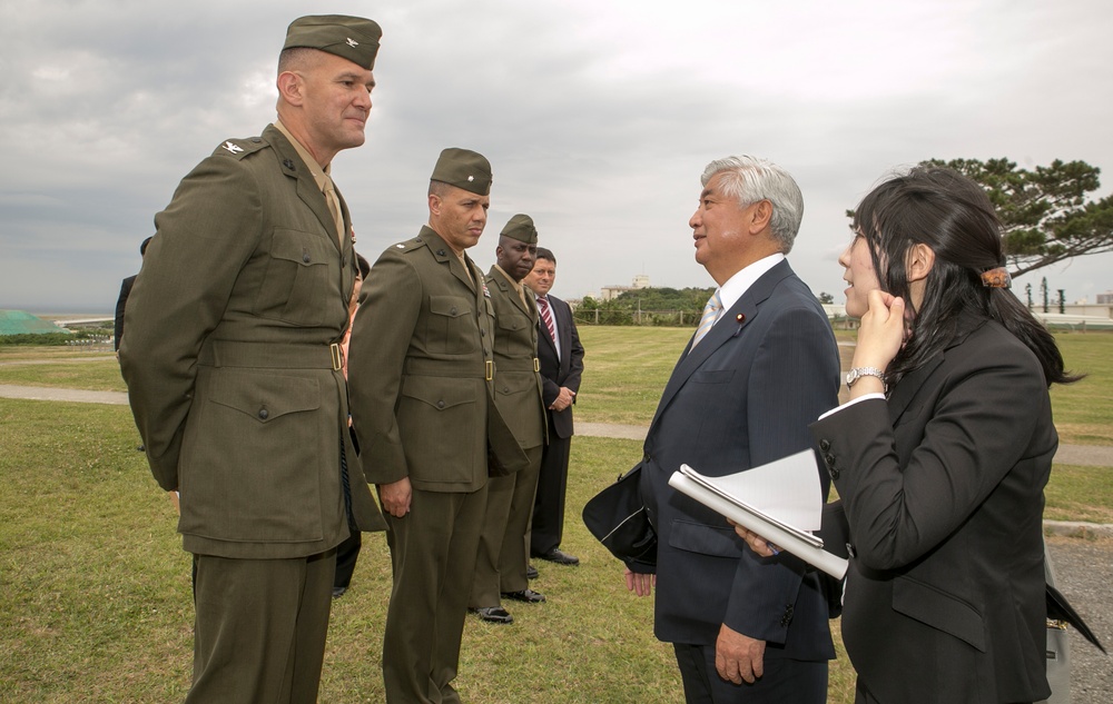 Japan Minister of Defense Nakatani makes first visit to Okinawa