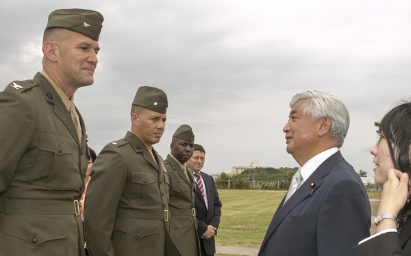 Japan Minister of Defense Nakatani makes first visit to Okinawa