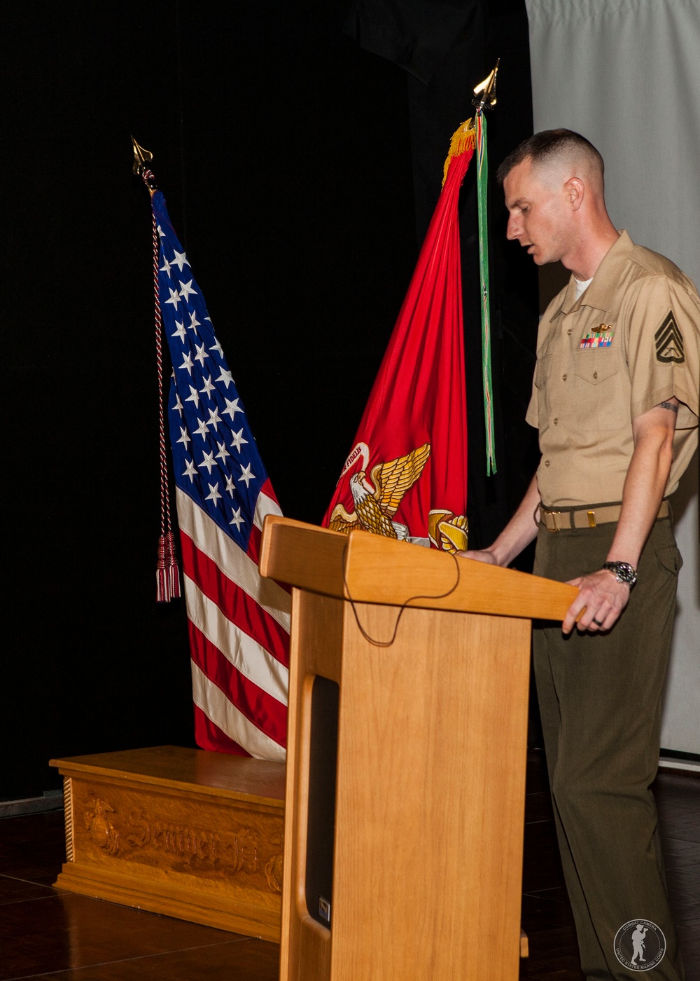 Retirement ceremony of Gunnery Sgt. Matthew Gagnon