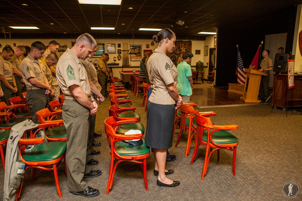 Retirement ceremony of Gunnery Sgt. Matthew Gagnon