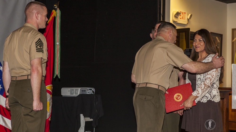 Retirement ceremony of Gunnery Sgt. Matthew Gagnon