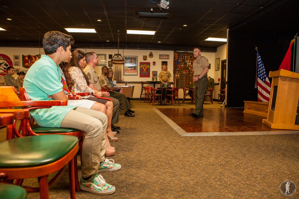 Retirement ceremony of Gunnery Sgt. Matthew Gagnon