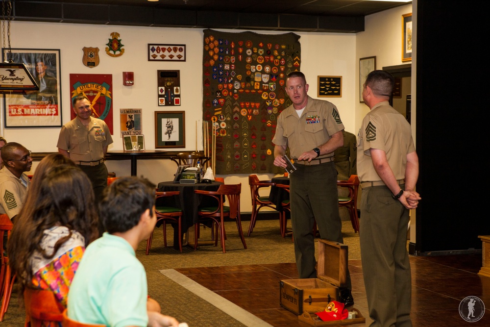 Retirement ceremony of Gunnery Sgt. Matthew Gagnon