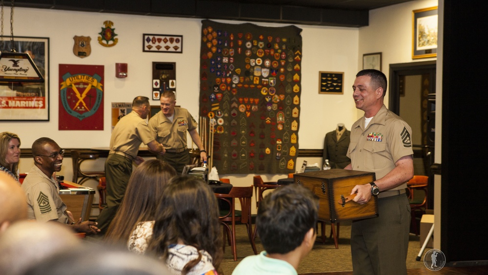 Retirement ceremony of Gunnery Sgt. Matthew Gagnon