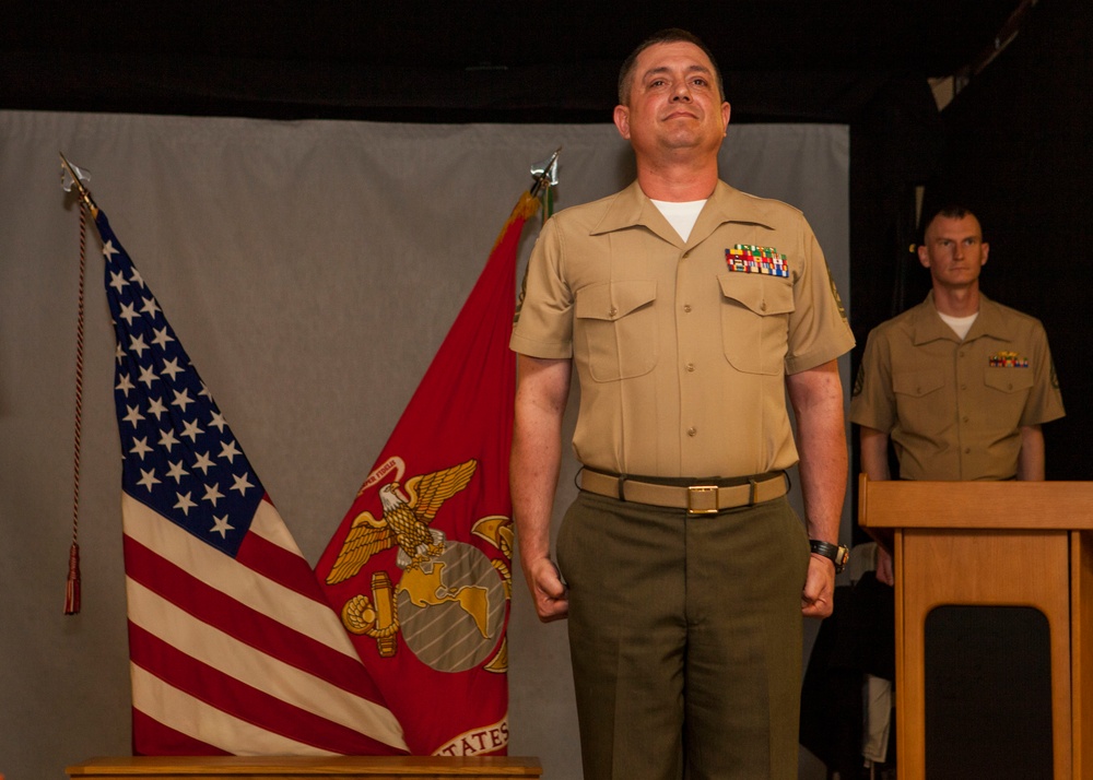 Retirement ceremony of Gunnery Sgt. Matthew Gagnon