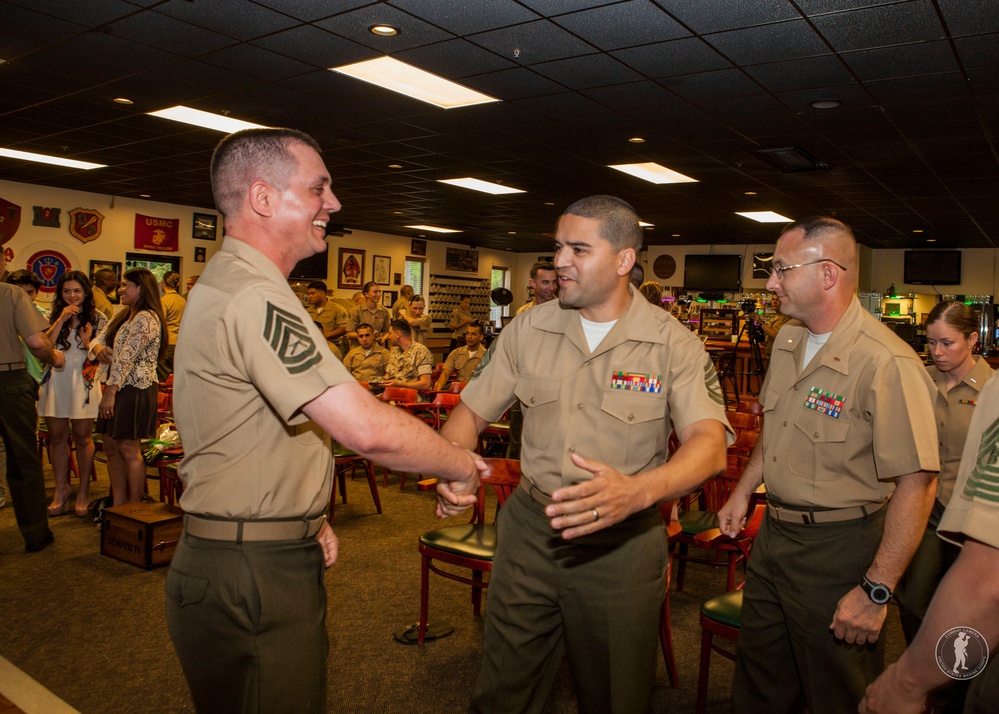 Retirement ceremony of Gunnery Sgt. Matthew Gagnon