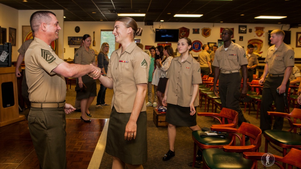 Retirement ceremony of Gunnery Sgt. Matthew Gagnon