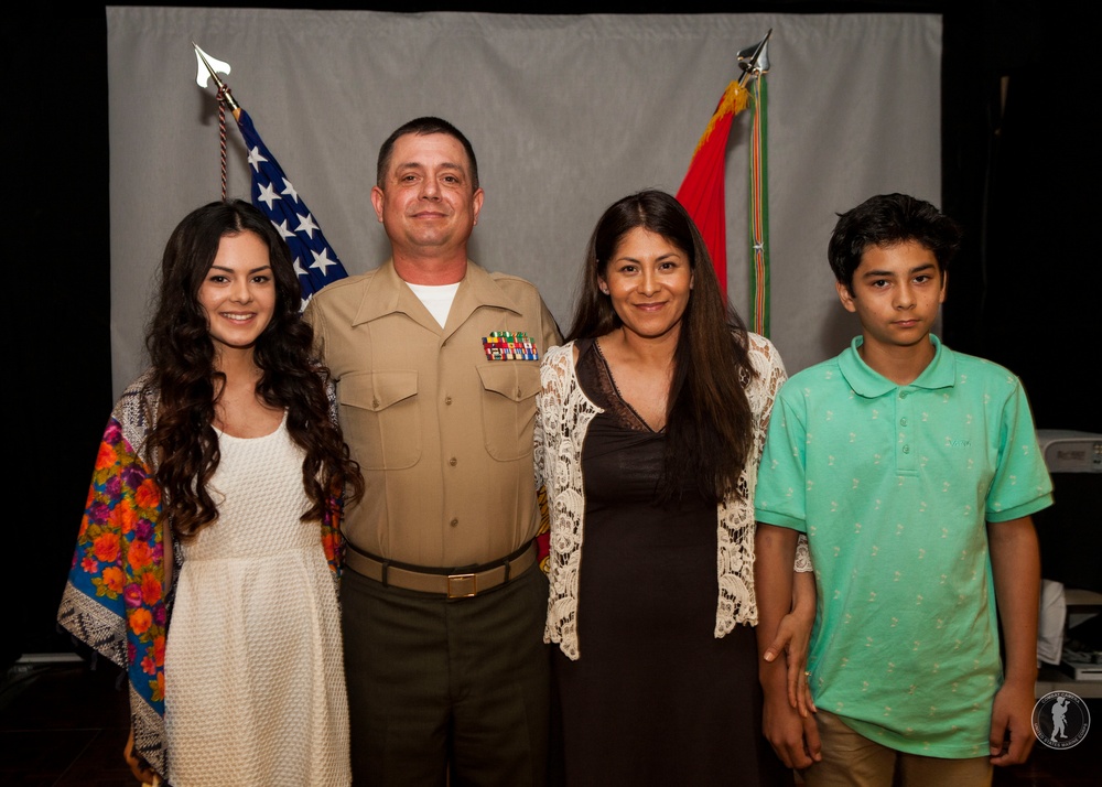 Retirement ceremony of Gunnery Sgt. Matthew Gagnon