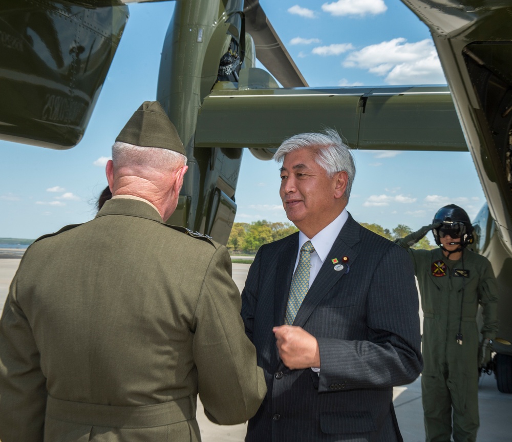 Japanese Defense Minister Visit to MCCDC with Lt. Gen. Glueck