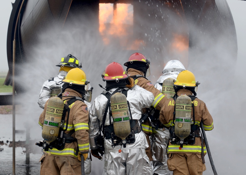 Commanders participate in fire exercise