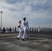 Marines, Sailors man the rails of USS Essex