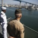 Marines, Sailors man the rails of USS Essex