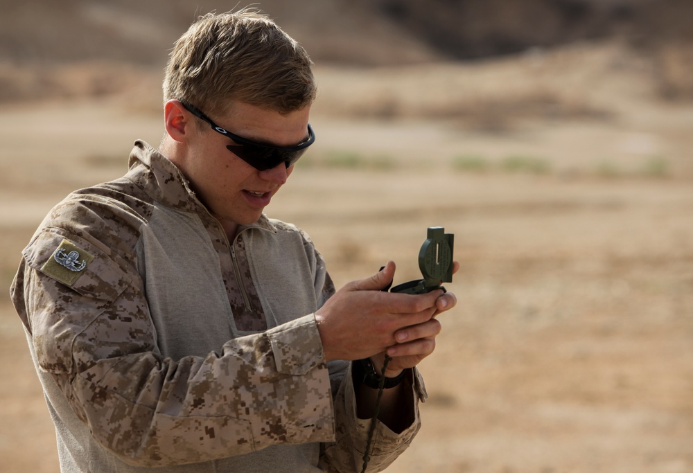 U.S. Marine EOD conducts Explosives Clearing at Al Asad, Iraq