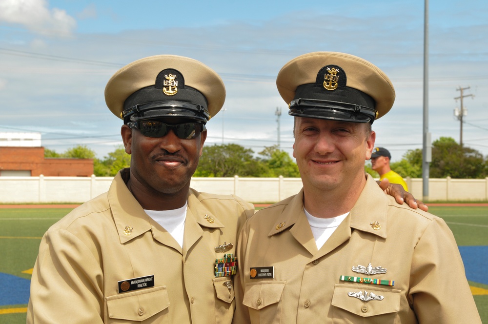USS Abraham Lincoln pins new Master Chief Petty Officers