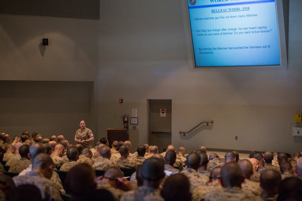 Parris Island recruits learn Marine Corps history, legacy