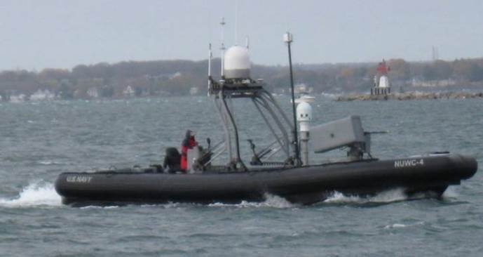 USV PEM transits at speed