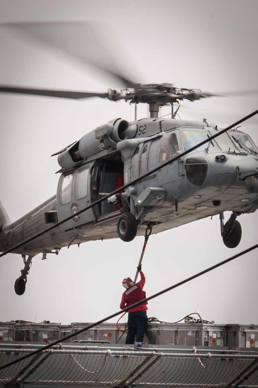 USS Ronald Reagan weapons onload