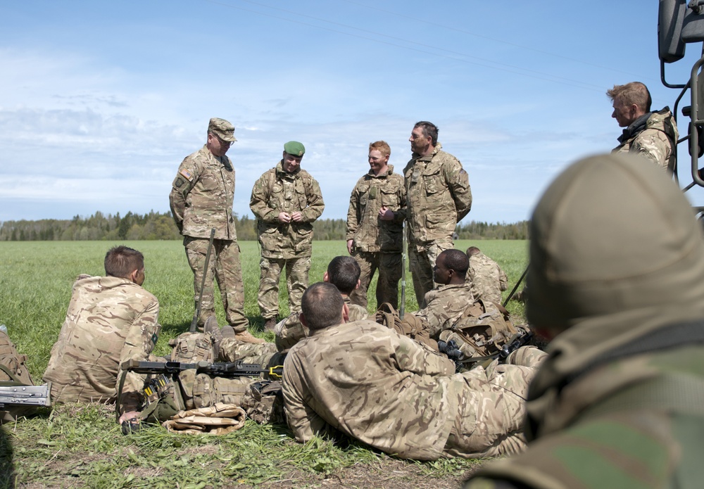 US Army Europe leader meets troops