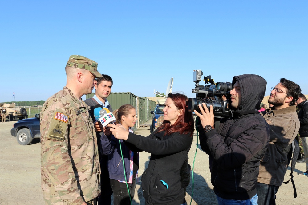 Johnson addresses the media prior to Cavalry March