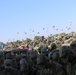 Soldiers pray before the long drive across Romania