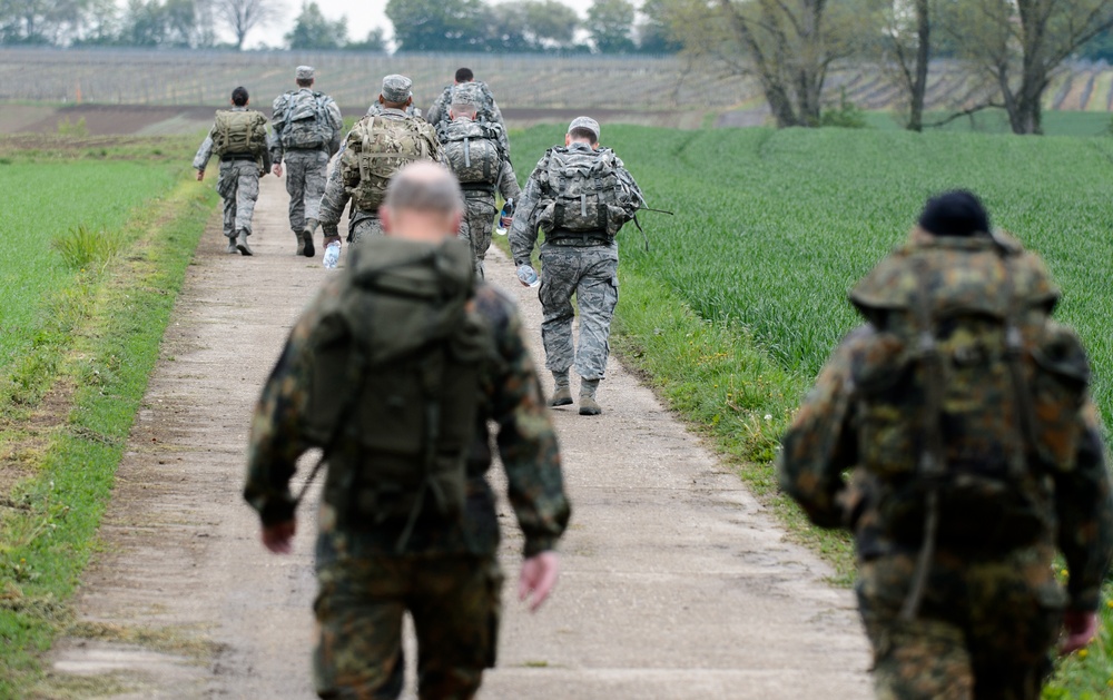 4th ASOG rucks with German reservists