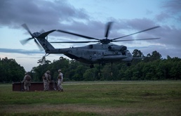 CLB-22 Marines, CH-53E pilots perform external lifts