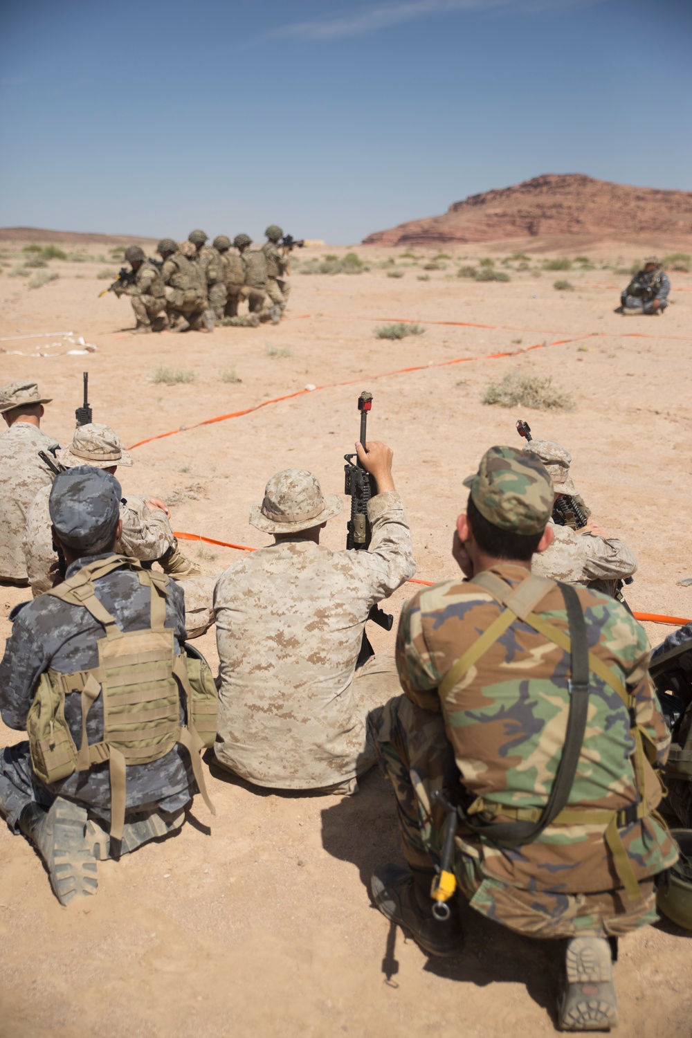 US Marines train with Jordanian, British forces